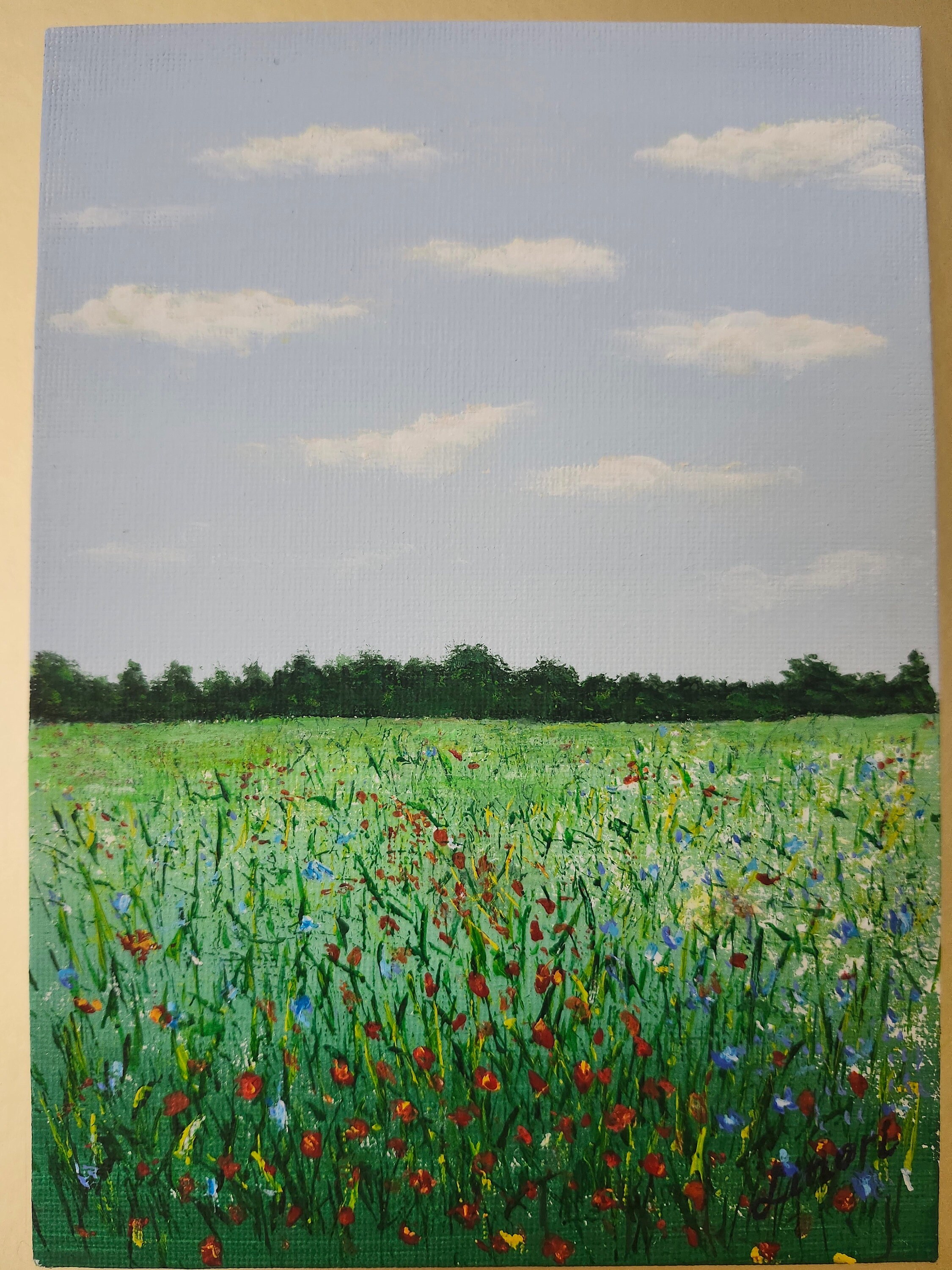 The Flowers Field - Etsy