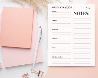 Weekly Planner Kit - Stay Organized and Achieve Your Goals, Weekly Planner, Instant Download, Weekly Planner Kit, Weekly Schedule