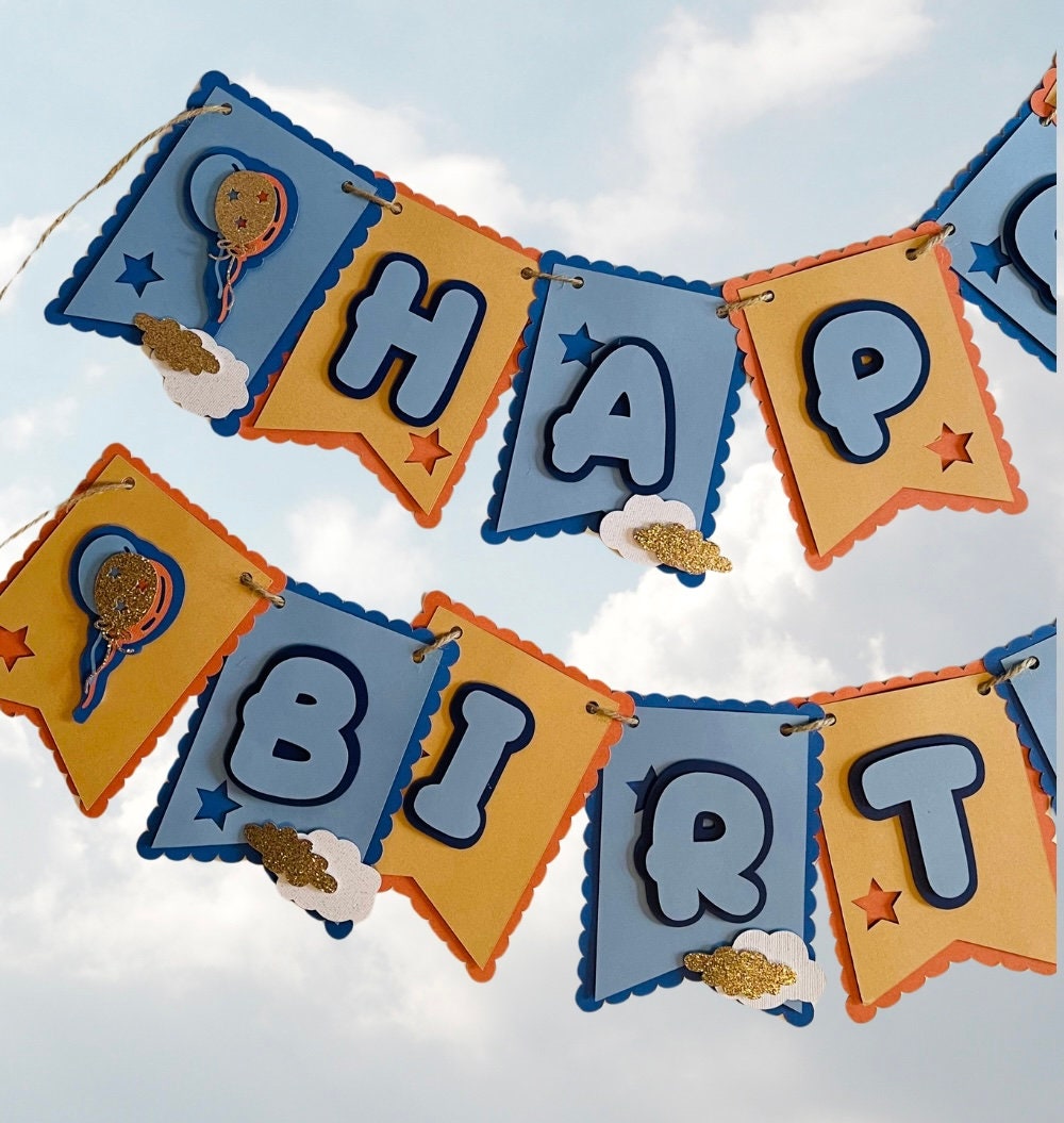 Personalized Bluey-Inspired Banner
