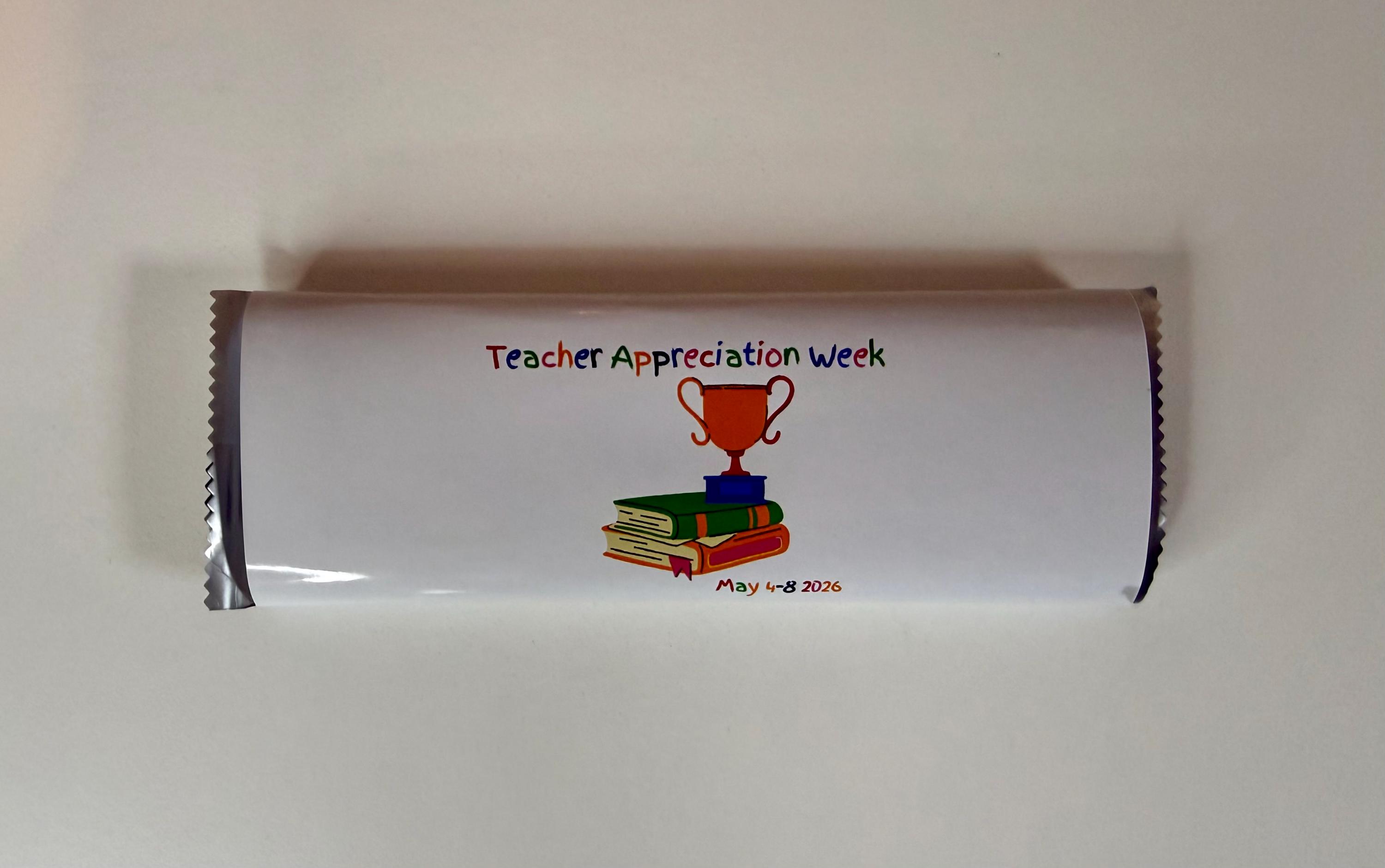 Teacher Appreciation Week Candy Bar Wrapper (digital Download or ...