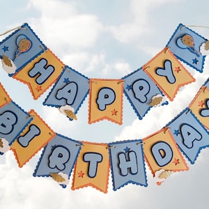 Personalized Bluey Inspired Banner, Custom Bluey Banner, Bingo Banner, Bluey Birthday, Custom Banner, Bluey Decoration, Bluey Party