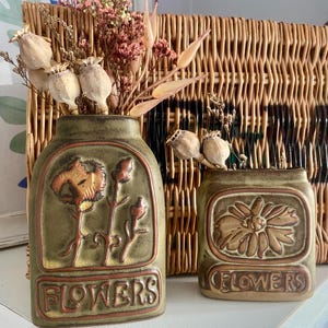 Vintage Tremar Cornish Pottery Flowers Vases Cottage Core - Etsy UK