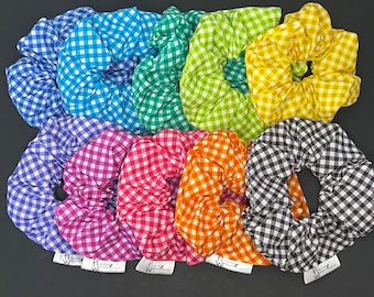 Gingham Scrunchies - Set