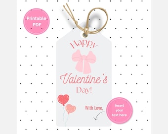 Etiquetas de regalo imprimibles para el día de San Valentín. Etiquetas de regalo lindas para el día de San Valentín. Etiquetas de regalo imprimibles. Etiquetas de regalo para San Valentín