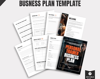 Personal Trainer Business Plan Template for Fitness Coaches | 60 Page Planner