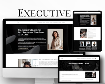 Executive Kajabi Template Bundle: Website, Sales Page, Course