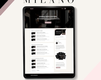Milano Course Kajabi Template | Luxury Theme for High Ticket Course Creators and Coaches