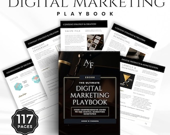 Digital Marketing Playbook 117 Page PDF Ebook for Coaches & Content Creators