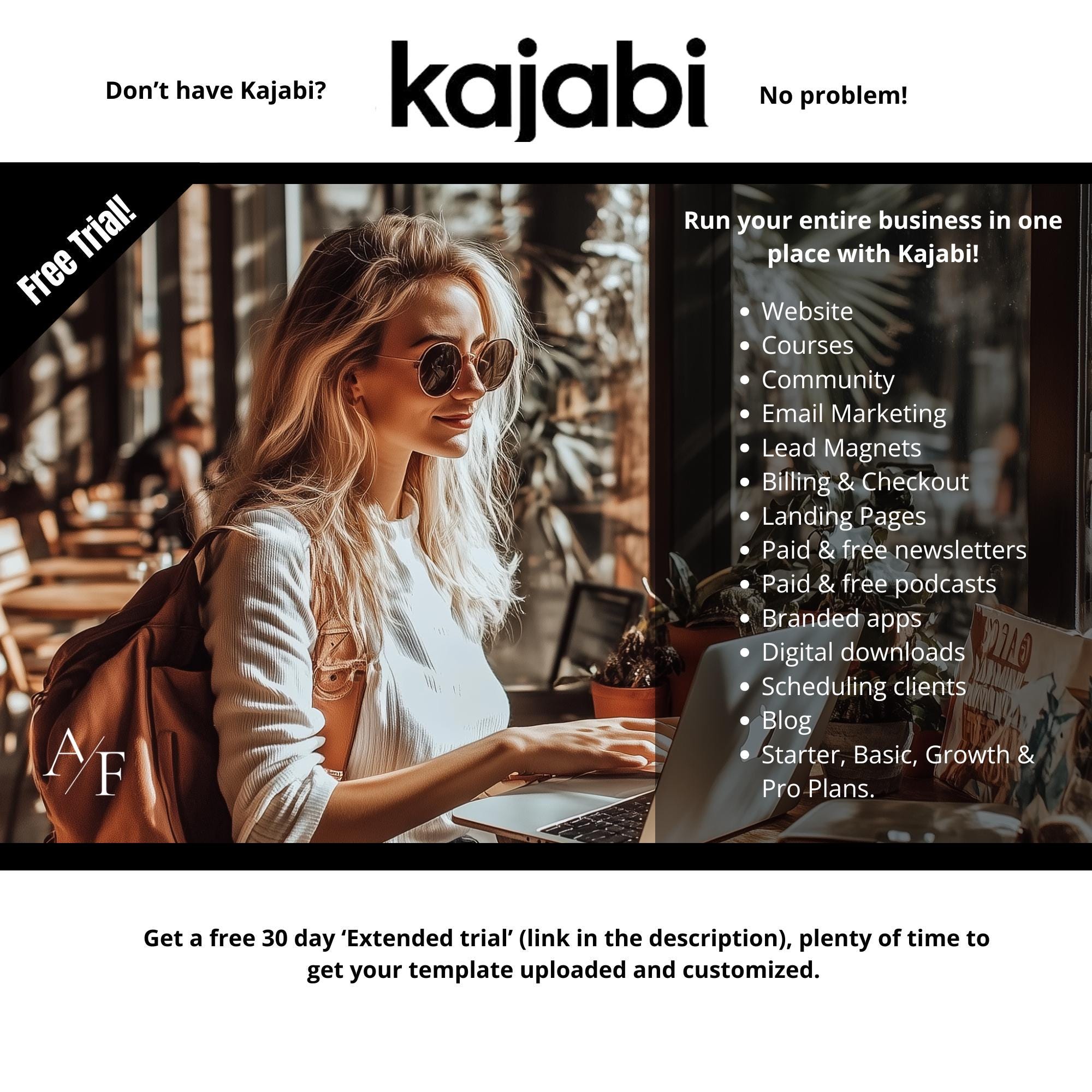 Highend Kajabi Sales Page Template Sophisticated & Elegant Kajabi