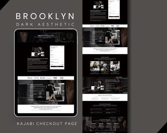 Brooklyn Kajabi Checkout Page Template for Business Coaches and Online Entrepreneurs
