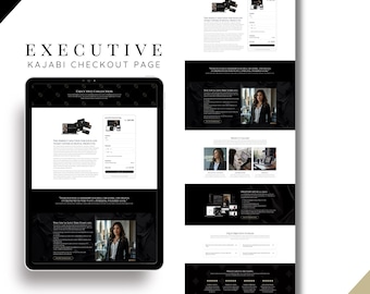 Executive Kajabi Checkout Page Template for Coaches and Course Creators