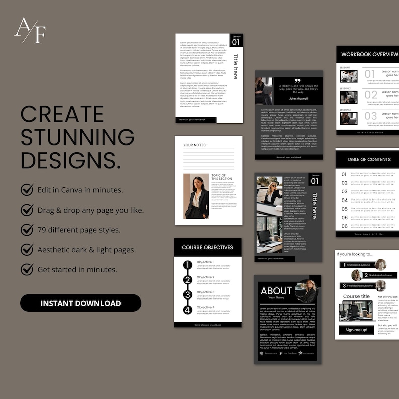 Use Canva's free or paid app and start designing your ebook in minutes.
