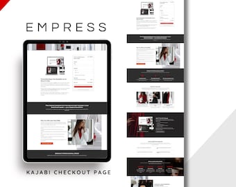 Empress Kajabi Checkout Page Template for Coaches, Course Creators and Online Entrepreneurs