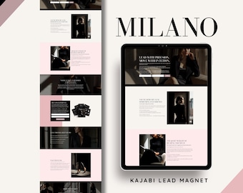 Milano Lead Magnet Landing Page Kajabi Template for High Ticket Coaches & Entrepreneurs