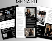 Canva Media Kit Template: Minimalist Podcast & Influencer Design (PDF Download)
