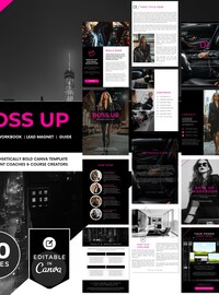 Canva Ebook Template for Coaches | Lead Magnet Template | Canva Guide & Workbook Template for Boss Babe Woman Entrepreneur Boss Lady