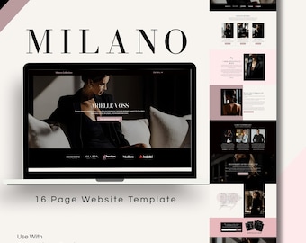 Milano Luxury Kajabi Website Template for High End Coaches & Online Course Creators
