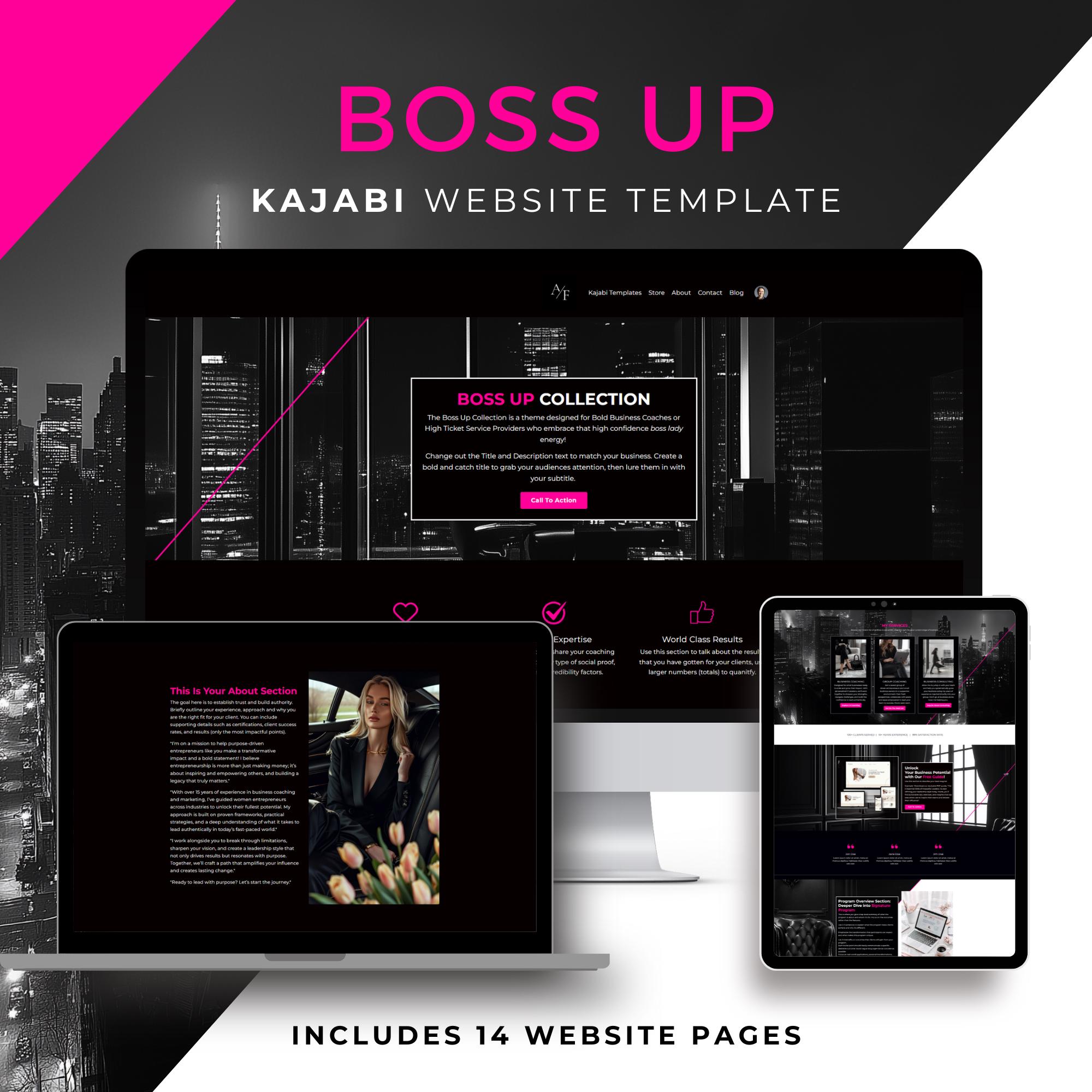 Kajabi Website Template for Coaches Kajabi Website Theme Woman