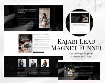 Kajabi Lead Magnet Funnel Template: Executive Coach Landing Page