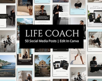Social Media Post Canva Templates for Life Coaches & Course Creators