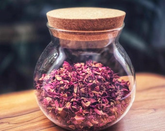 Glass Storage Jar with Cork Lid 1L