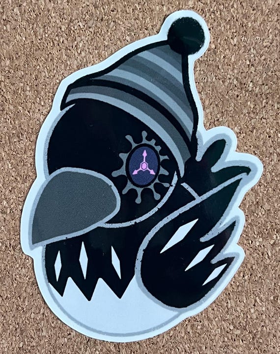 Uzi Murder Drones Crow Plush Sticker