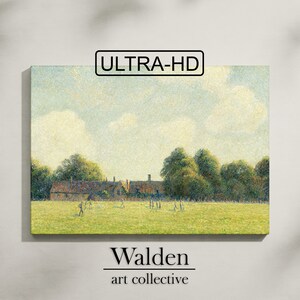 Grass Run | DOWNLOADABLE PRINTABLE wall art print | Hampton Court Green | 300 DPI ultra hd vintage painting in cool natural colors.