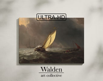 Ship in Storm | DOWNLOADABLE PRINTABLE wall art | After the Storm | 300 DPI ultra hd |
