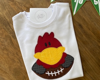 Personalized Rooster Football Shirt – Short Sleeve Game Day Tee