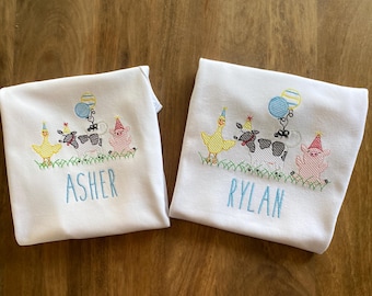 Personalized Birthday Animal Shirt