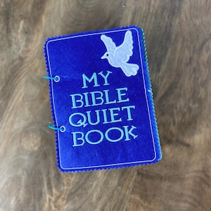 Bible Quiet Book – Felt Activity Book | 6 Interactive Pages | Hands-On Bible Stories for Kids