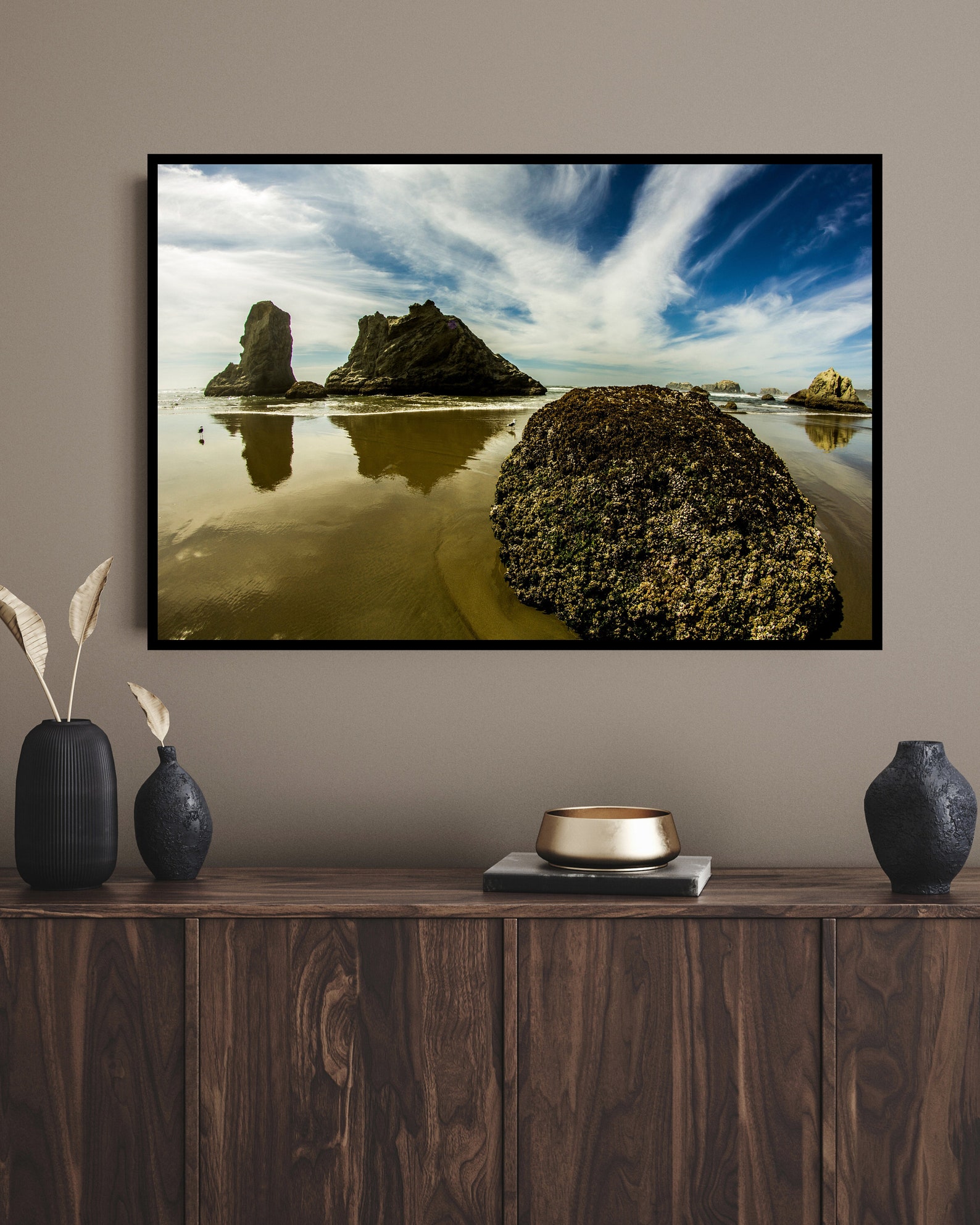 Bandon Beach Mighty Reflecting Rocks Oregon Coast Prints, Bandon Beach ...