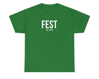 Camiseta unisex de algodón grueso Fest est. at OU