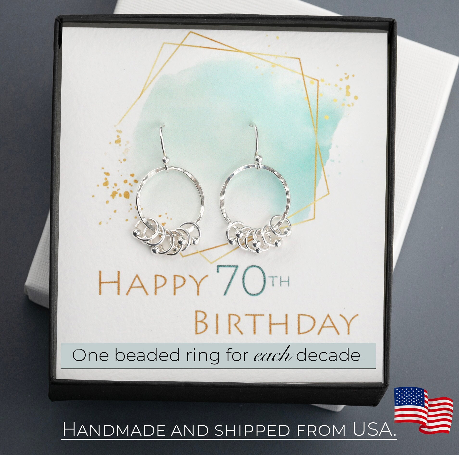Earrings for 70th birthday best sale