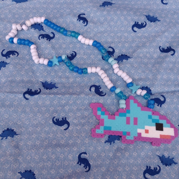 Perler Shark Necklace