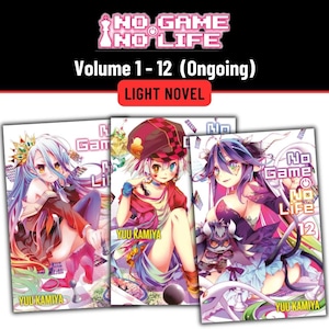 Kein Spiel, kein Leben (Vol. 1-12) Light Novel Full Set Englische Version Buch Express Versand