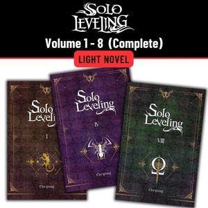 Solo Level (Vol. 1-8) Light Novel Full Set Englische Version Buch Express Versand