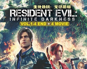 DVD Animations Resident Evil: Infinite Darkness (1-4 End) +4 Movies (English)