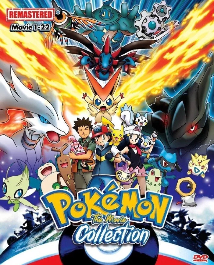 DVD アニメ ポケモン ザ・ムービーコレクション (22 in 1) 英語