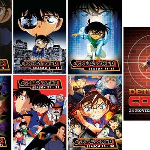Dvd-detective Conan-hoes gesloten Seizoen1-30+24 films alle regio's GRATIS DHL Express