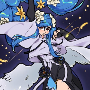 4 by 6 inch Queen Dizzy Print