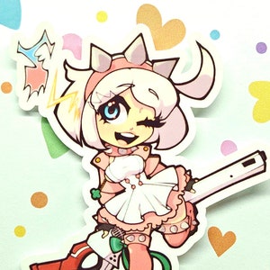 Chibi Elphelt Valentine Guilty Gear Strive Waterproof Sticker