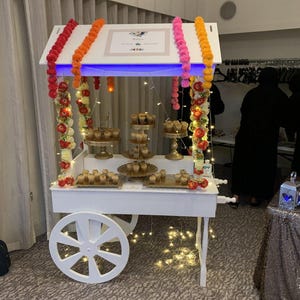 Sweet candy cart for party decor and weeding and birthday