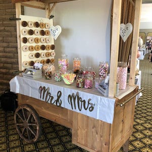 Sweet candy cart for party decor and weeding and birthday