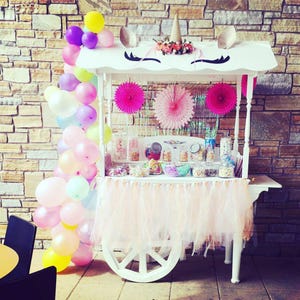 Sweet candy cart for party decor and weeding and birthday