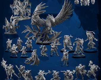 Jotunheim Draugrs STL Bundle: D&D Norse Nightwalker Miniatures (Digital Download)