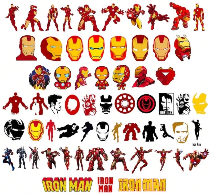 6000 Mega Bundle LAYERED Files, Avangers, IronMan, Thor, Deadpool, Captain America, Spider Man, Superhero PNG SVG Files Cricut Silhouette zdjęcie 3