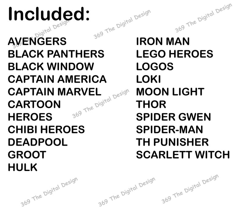 6000 Mega Bundle LAYERED Files, Avangers, IronMan, Thor, Deadpool, Captain America, Spider Man, Superhero PNG SVG Files Cricut Silhouette zdjęcie 6