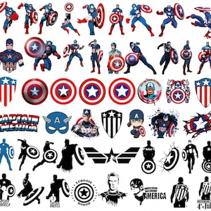 6000 Mega Bundle LAYERED Files, Avangers, IronMan, Thor, Deadpool, Captain America, Spider Man, Superhero PNG SVG Files Cricut Silhouette zdjęcie 2