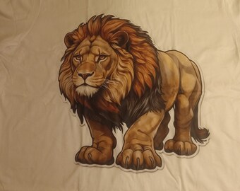 Lion Graphic T-shirt - Etsy